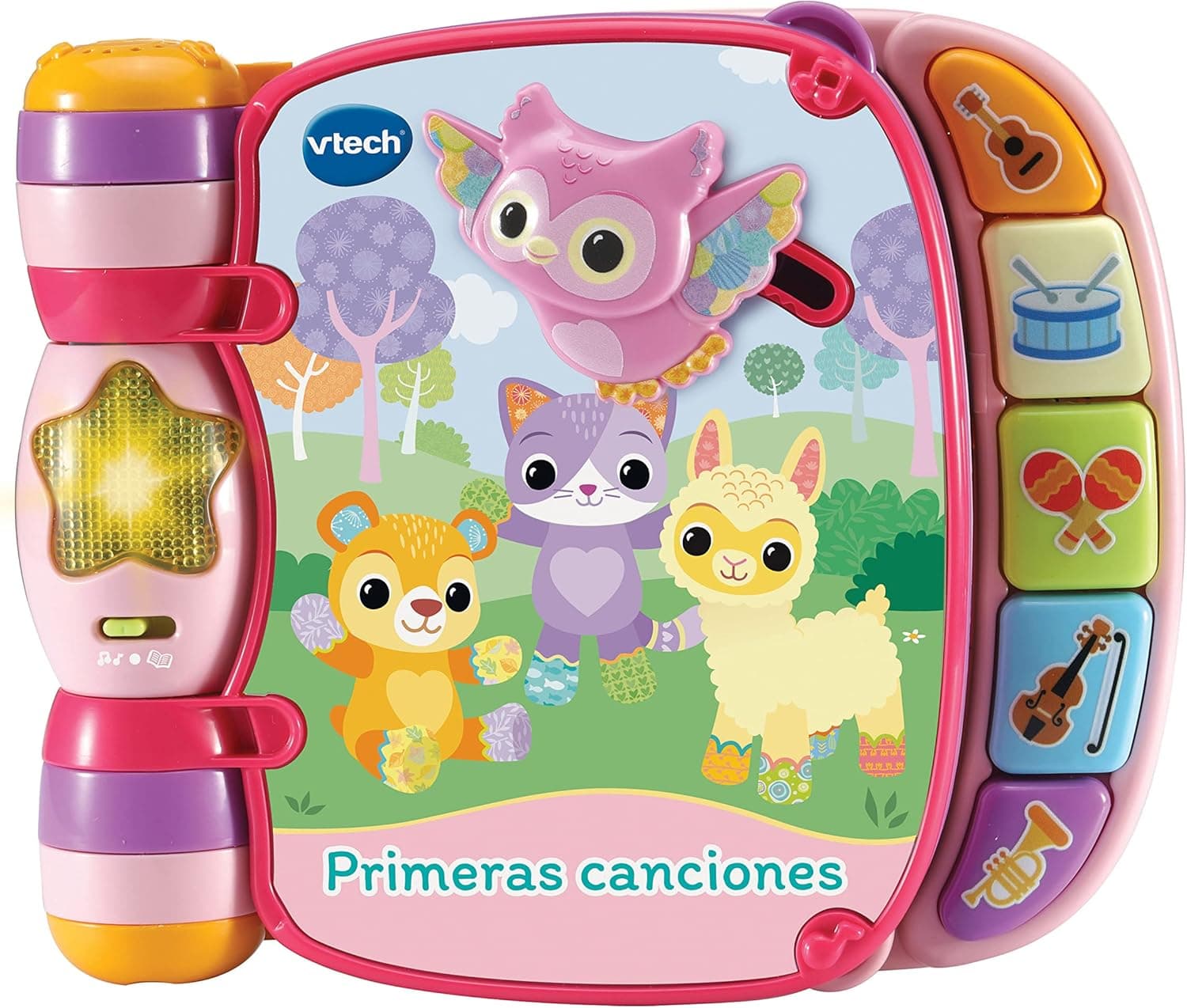 VTech Baby - Primeiras músicas | Livro interativo de aprendizagem, brinquedo para bebés + 6 meses, cor-de-rosa