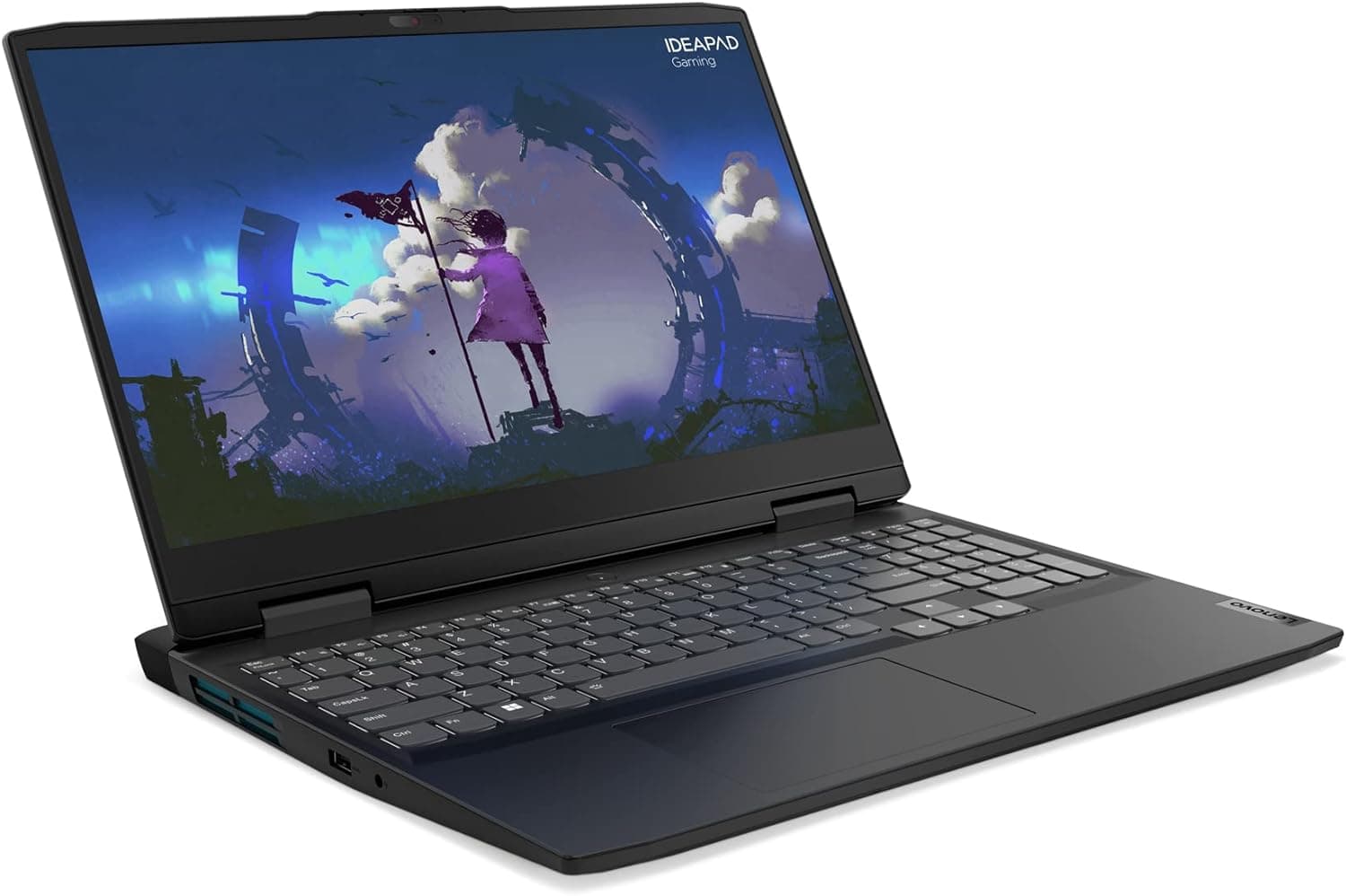 Lenovo IdeaPad Gaming 3 Gen 7 Computador portátil FullHD de 15,6", 120Hz (Intel Core i5-12500H, 16 GB RAM, 512 GB SSD, NVIDIA GeForce RTX 3050-4 GB, sem sistema operacional) G. ris - teclado QWERTY