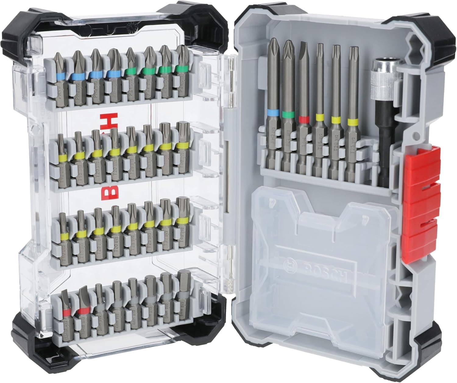 Bosch | Conjunto de 40 pontas extra duras para aparafusadora e berbequim
