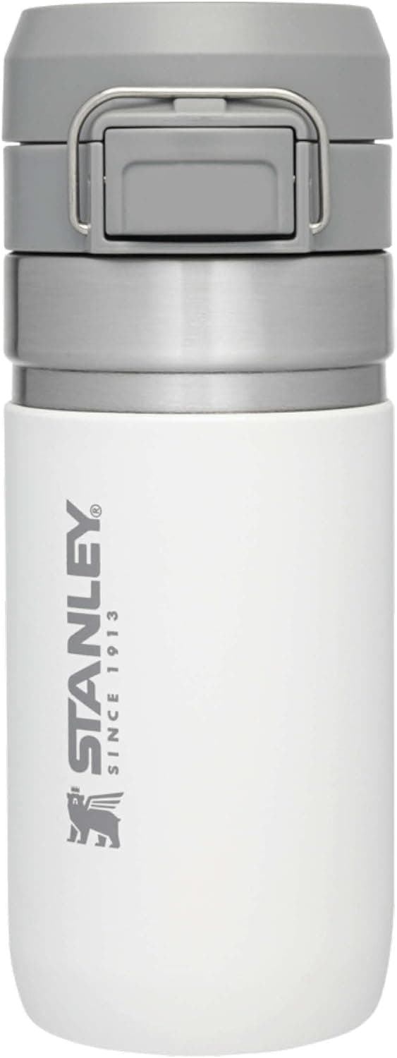 Stanley Quick Flip Garrafa de água em aço inoxidável 0,47 L - Cantimplora de proteção fria 7 horas - Anti-fugas - Water Bottle sem BPA, compatível com porta-copos - adequado para máquina de lavar