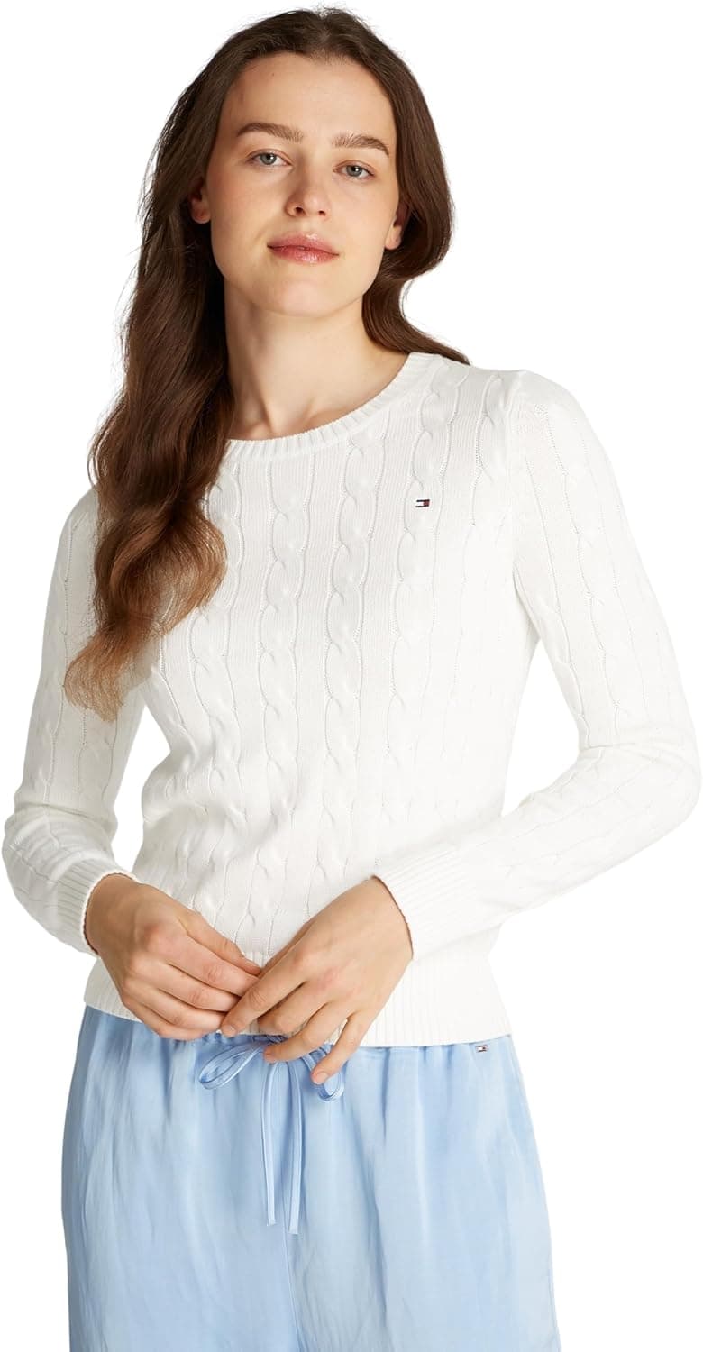 Tommy Hilfiger Camisola mulher Co cabo com gola redonda