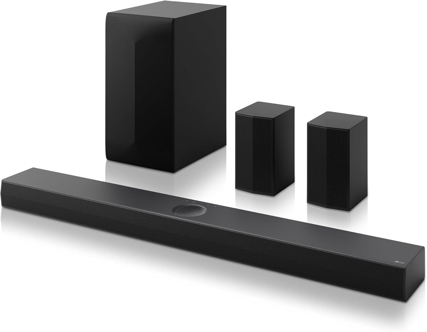 LG S70TR Barra de som inteligente, potência de 500 W e 5,1,1 canais, altifalantes traseiros duplos sem fios, som de envoltório Dolby Atmos e DTS: X, Hi-Res 24 bits/96 kHz