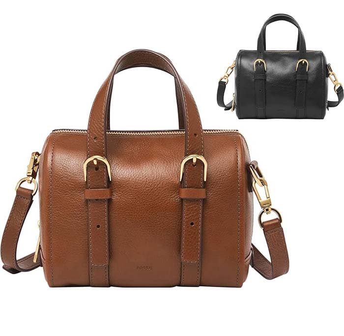 Fossil Carlie, Satchel para mulher, 19 cm x 12,1 cm x 17,1 cm