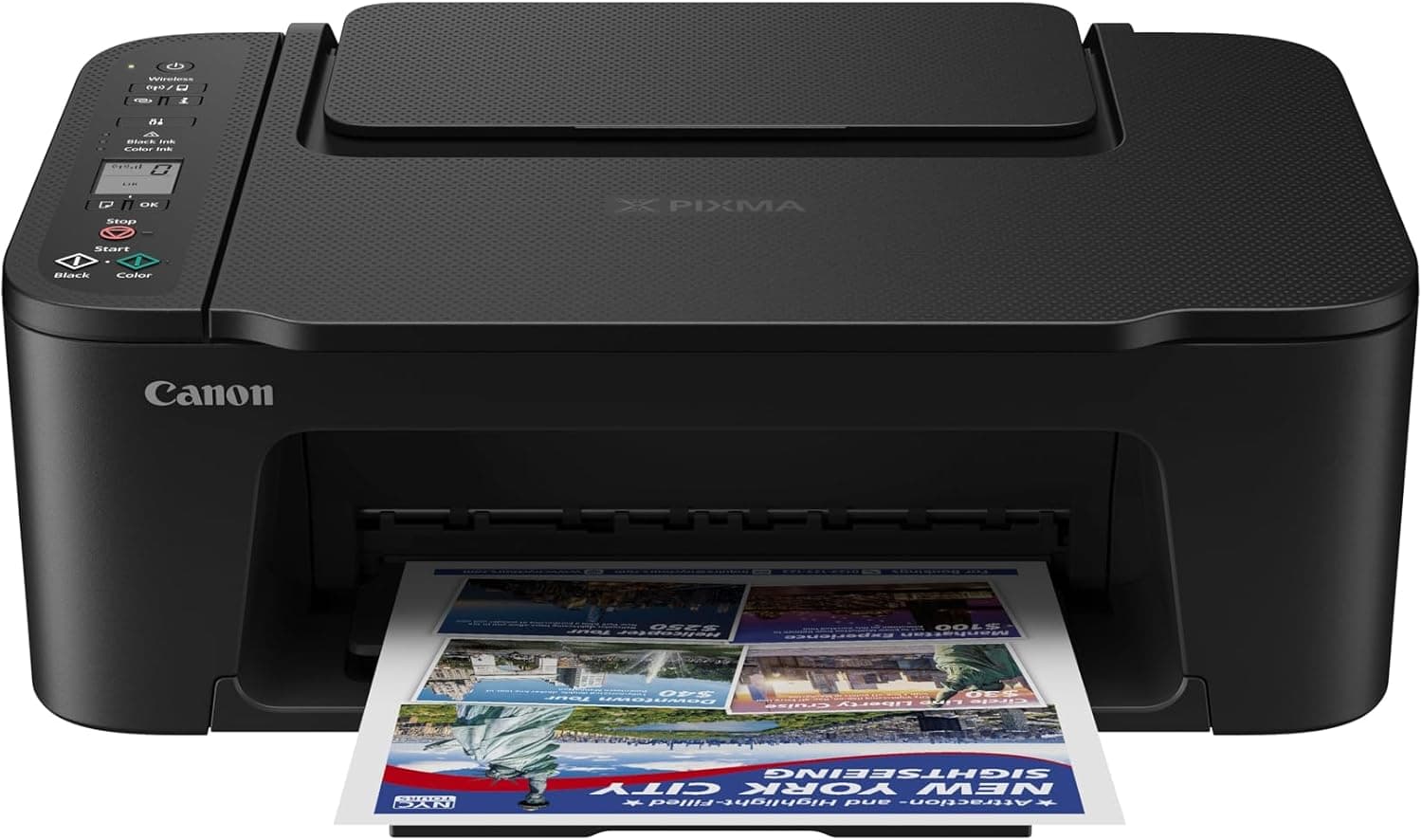 Canon Pixma TS3750i Impressora multifunções 3 em 1, sistema de jato de tinta, impressão, digitalização e cópia, Wi-Fi, compatível com Pixma Print Plant, A4, impressão sem borda, preto