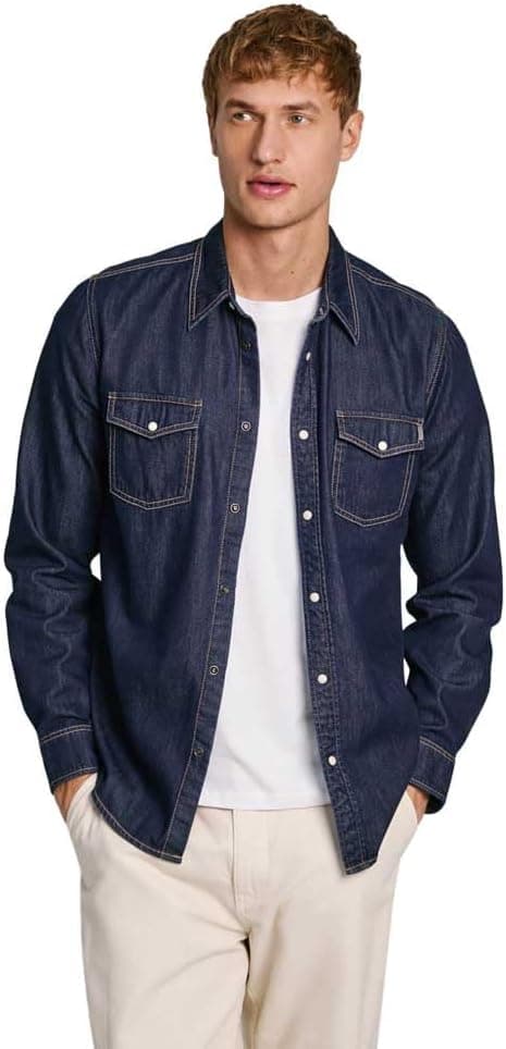 Pepe Jeans Camisa regular para homem