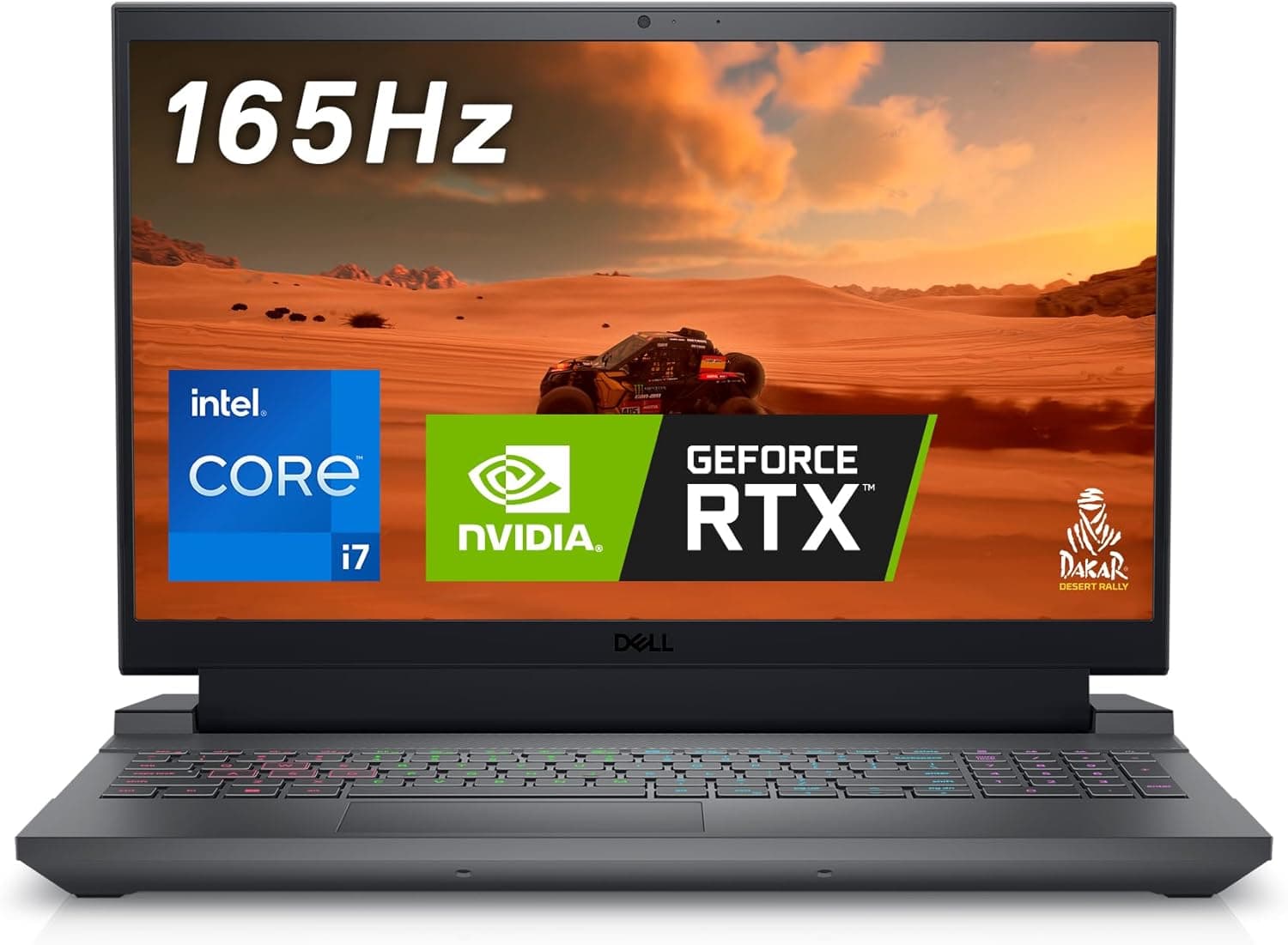Dell G15 5530 Computador portátil Gaming FHD de 15,6", 165Hz, Intel Core i7-13650HX, NVIDIA RTX 4060 8GB, 16 GB RAM, 1TB SSD, Windows 11 Home, teclado com retroiluminação interna, espanhol (QWERTY)