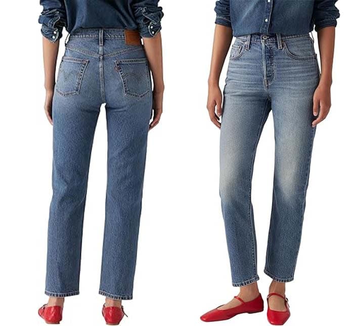 Levi's 501 Crop Calças de ganga para mulher