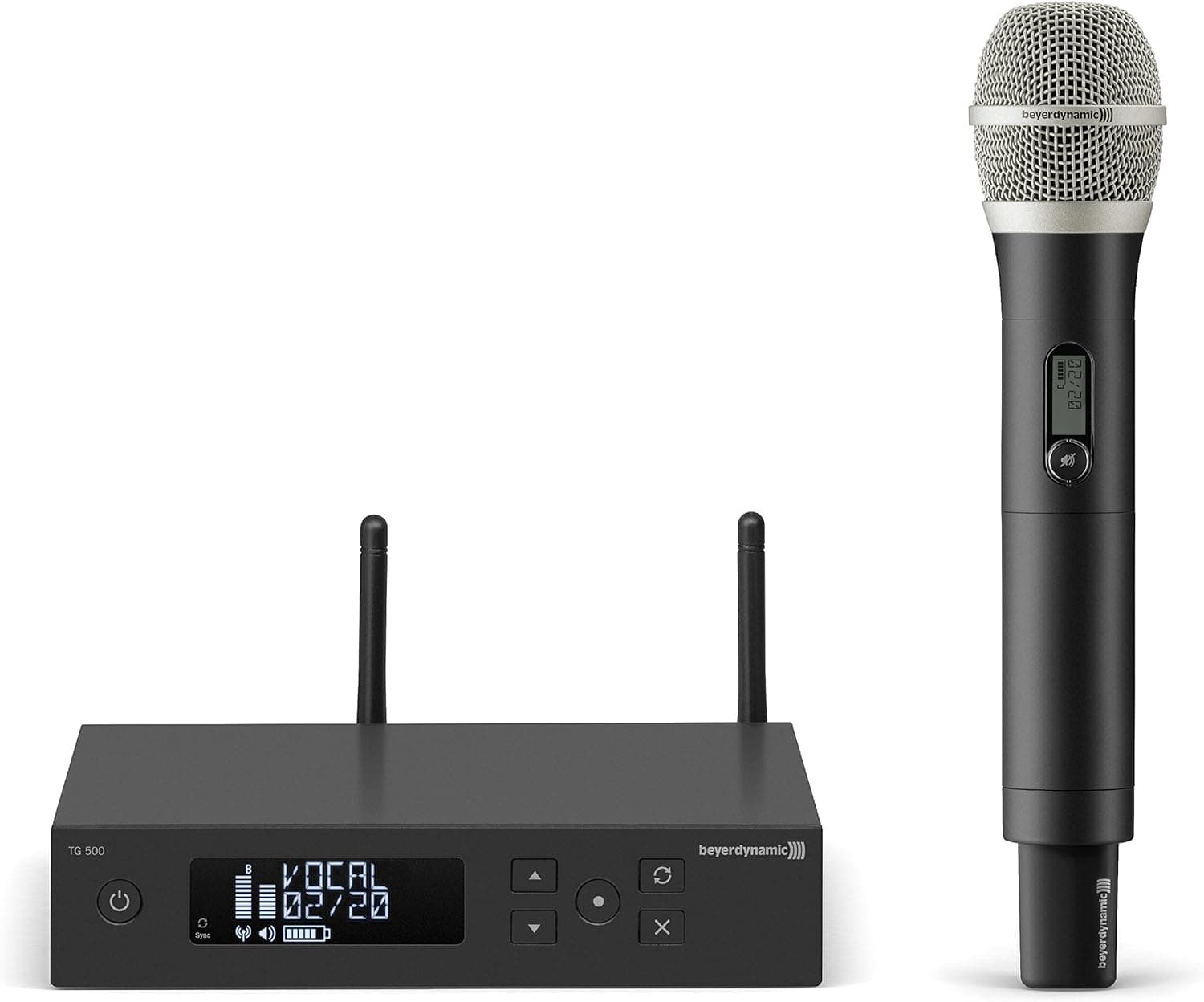 Beyerdynamic TG 550 Vocal Set - microfone sem fios para cantar, uso profissional ou semi-profissional, 794-832 MHz