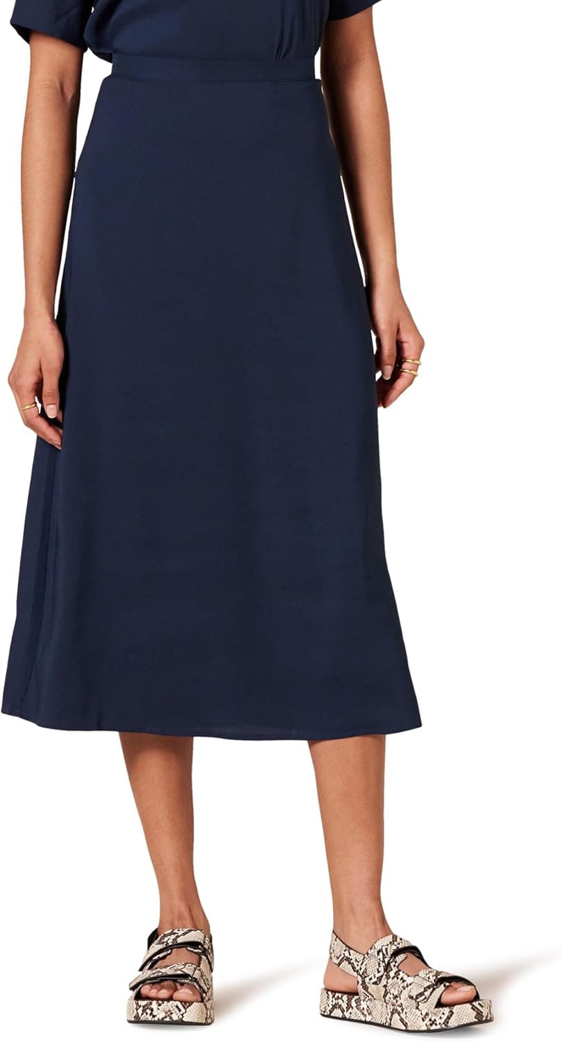 Amazon Essentials Saia Midi Georgette mulher