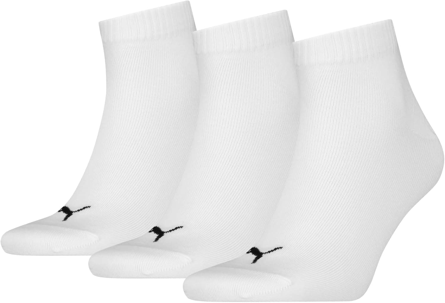 PUMA Unisex Quarter Plain, Meias unissexo para adulto, pack de 3