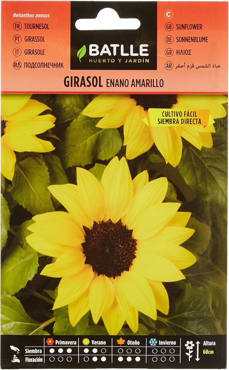 Semillas Batlle Girassol anão amarelo
