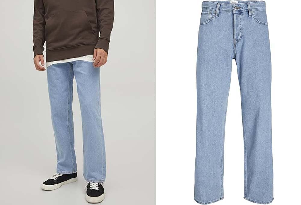 Jack & Jones Loose fit Jeans JJIEDDIE Jjoriginal MF 710 Loose fit calças de ganga para homem