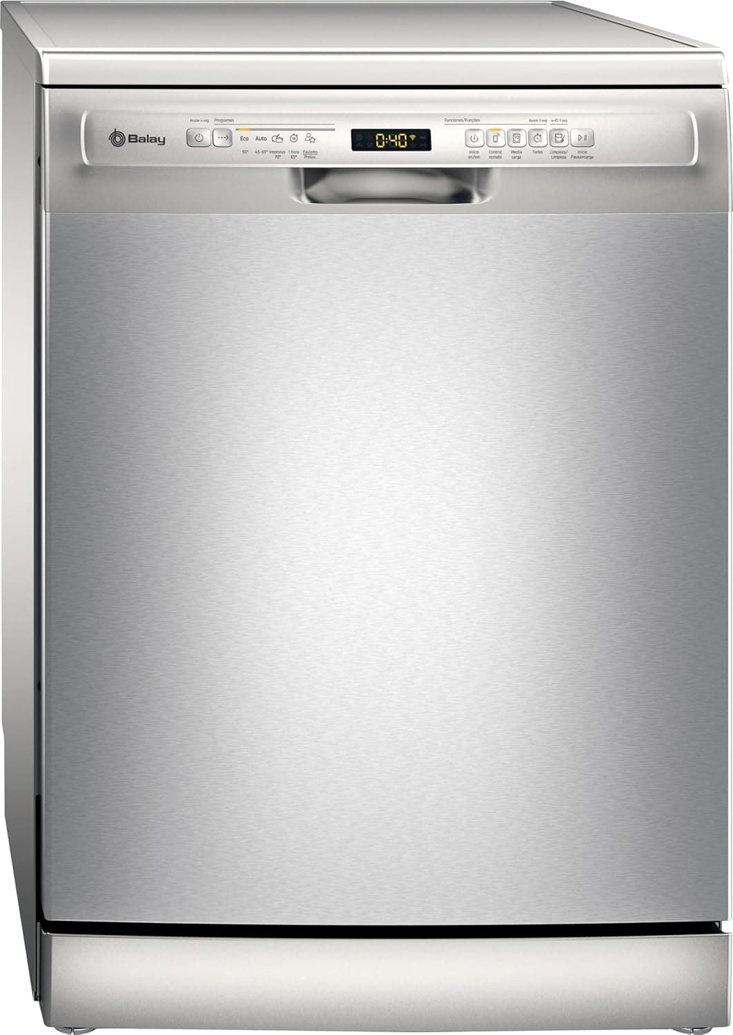 Balay Máquina de lavar louça, instalação gratuita, 60 cm de largura, motor extrasilencioso, Home Connect, aço inoxidável anti-impressões digitais, 3VS5031IP