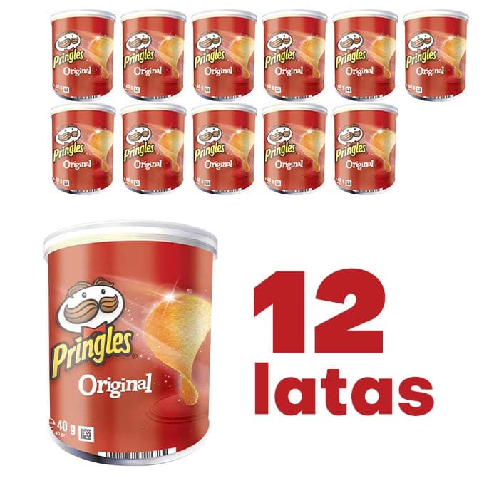 Pringles - Original - Pacote de 12 x 40 g