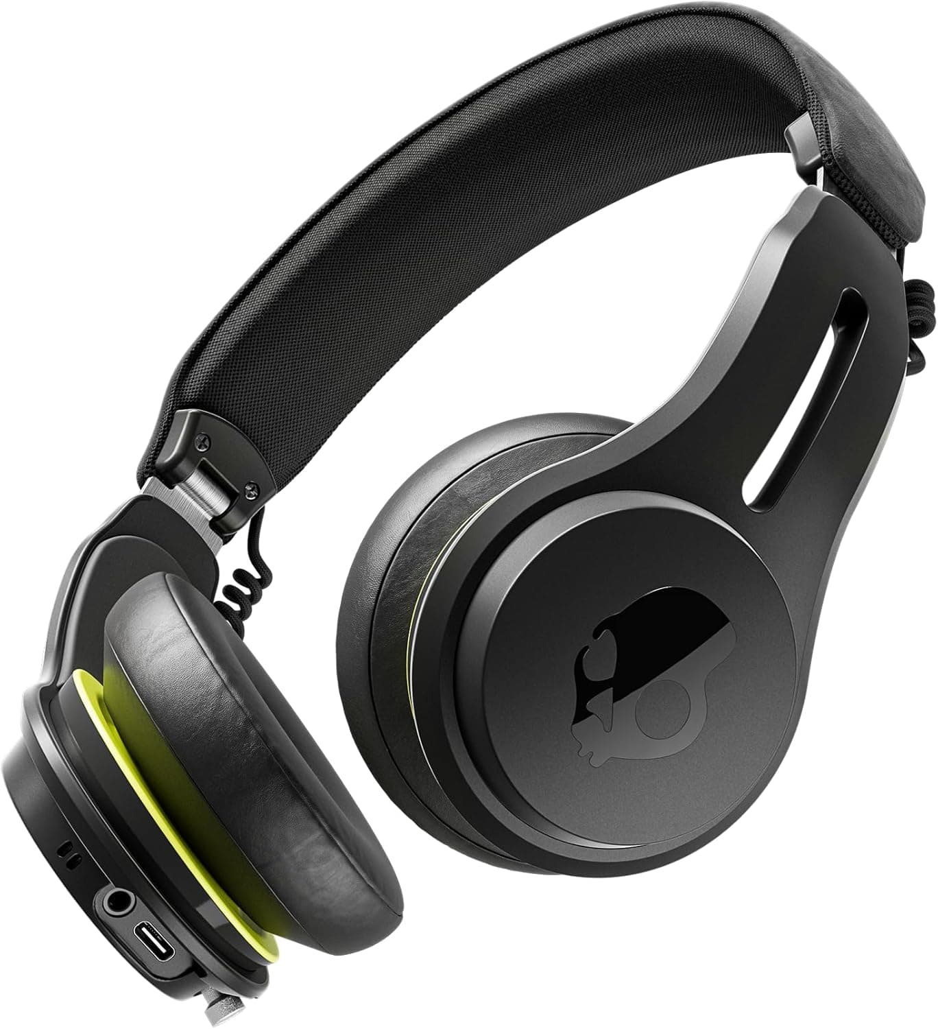 Skullcandy Capacetes sem fios Bluetooth Icon ANC com cancelamento ativo de ruído, 60 h de autonomia, microfone e compatibilidade com iPhone e Android - Bone