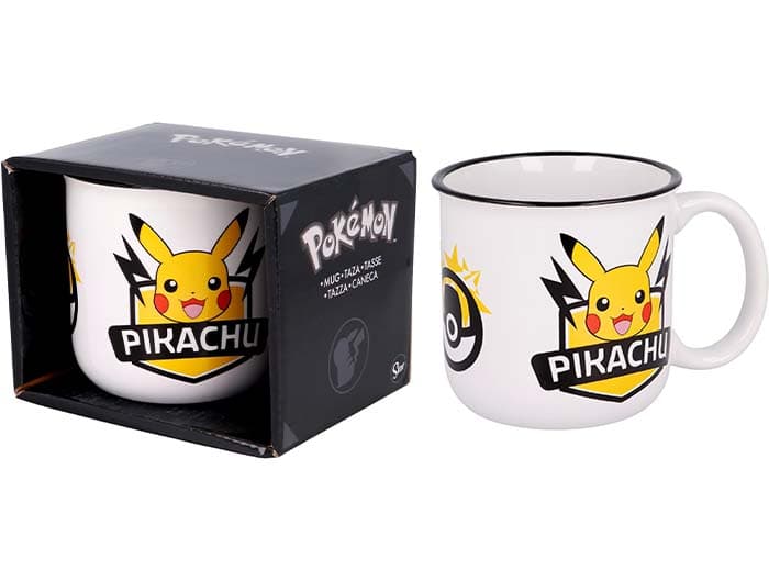 Caneca de pequeno-almoço em cerâmica de 400 ml de Pokemon - Pikachu
