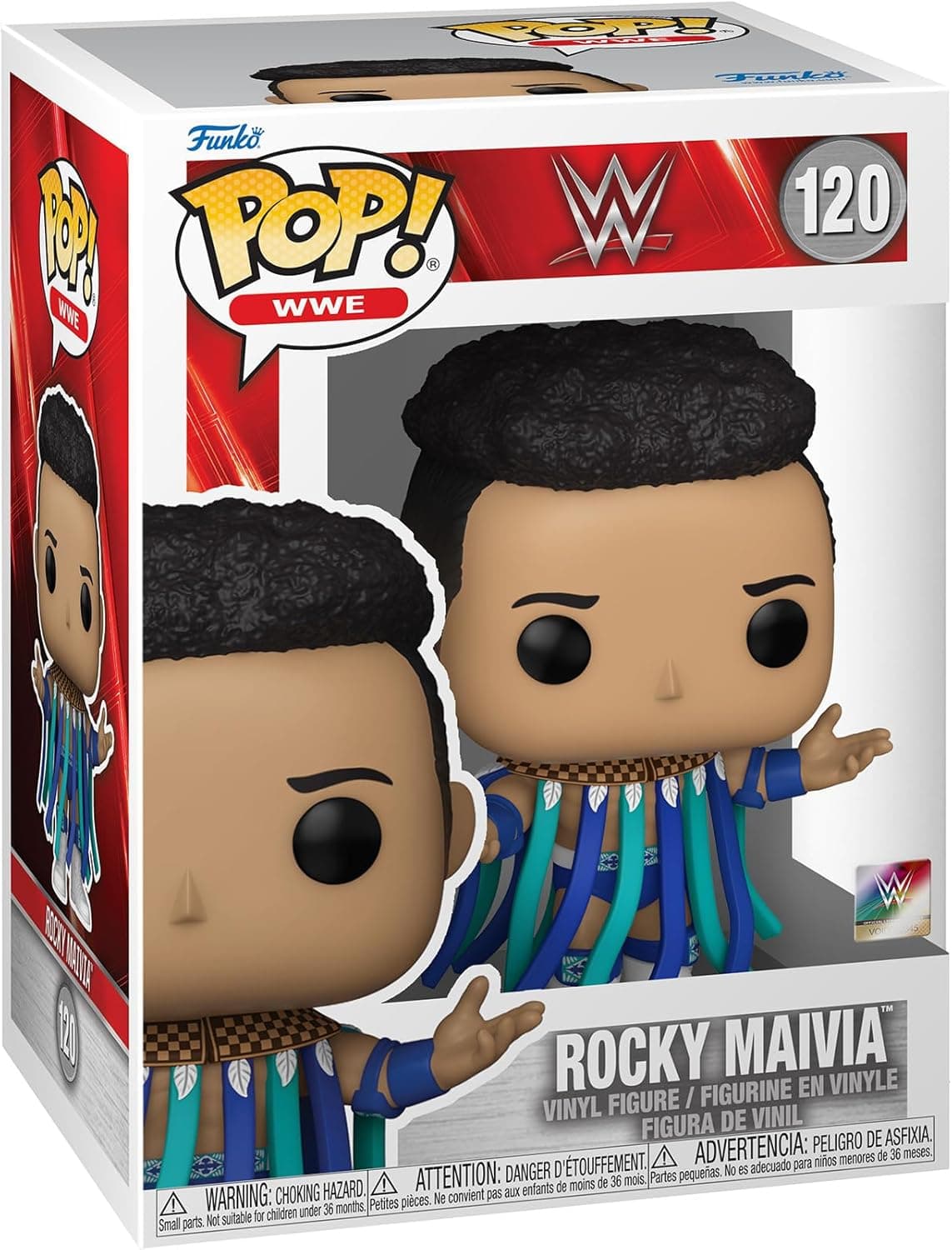 Funko Pop! WWE: Rocky Maivia - Dwayne The Rock Johnson - Figura de vinil colecionável - ideia de presente- Mercadoria oficial