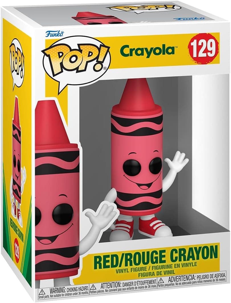 Funko Pop! Vinyl: Crayola - Red Crayon - Figura de vinil colecionável - ideia de presente - Mercadoria oficial