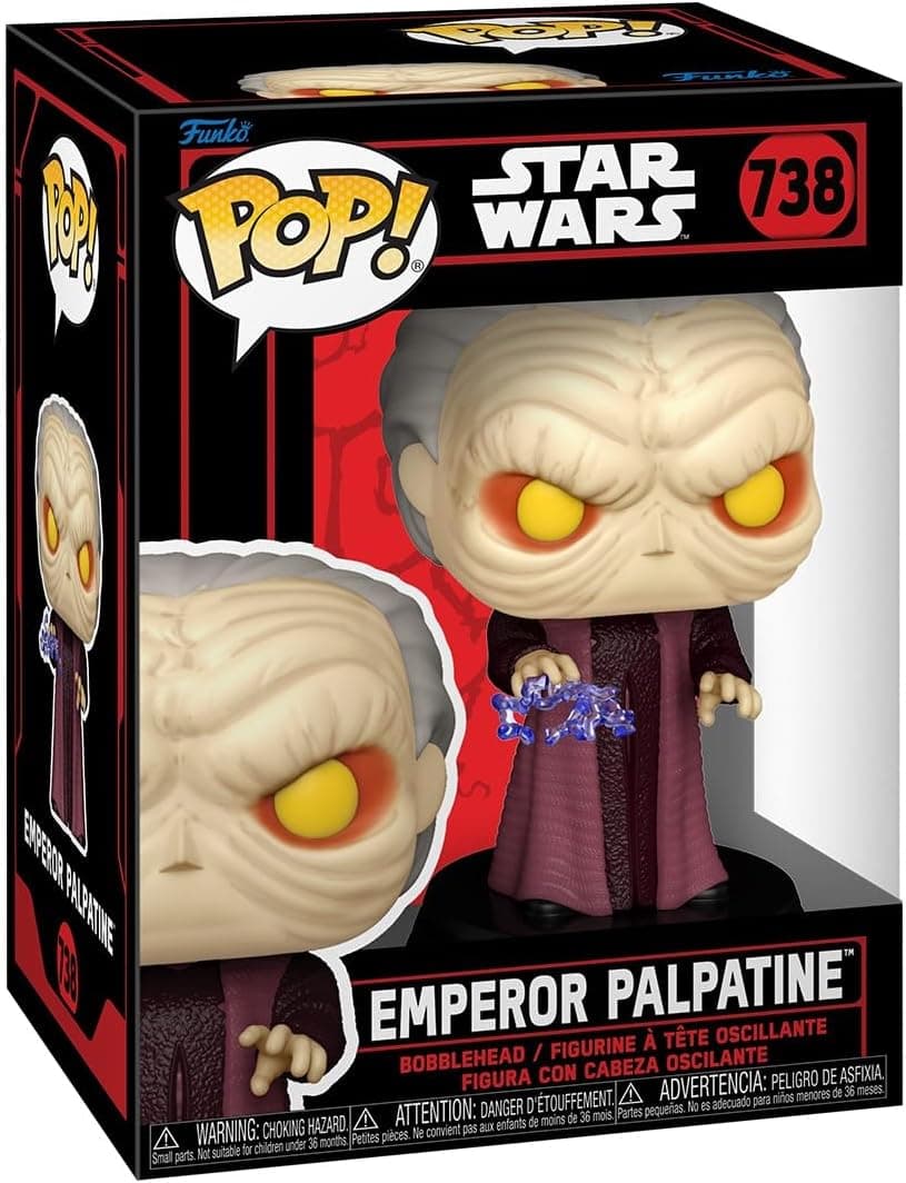 Funko Pop! Star Wars: Star Wars Darkside - Imperor Palpatine - Imperador Palpatine - Figura de vinil colecionável - Ideia para presente- Mercadoria Oficial - Brinquedos para crianças e adultos