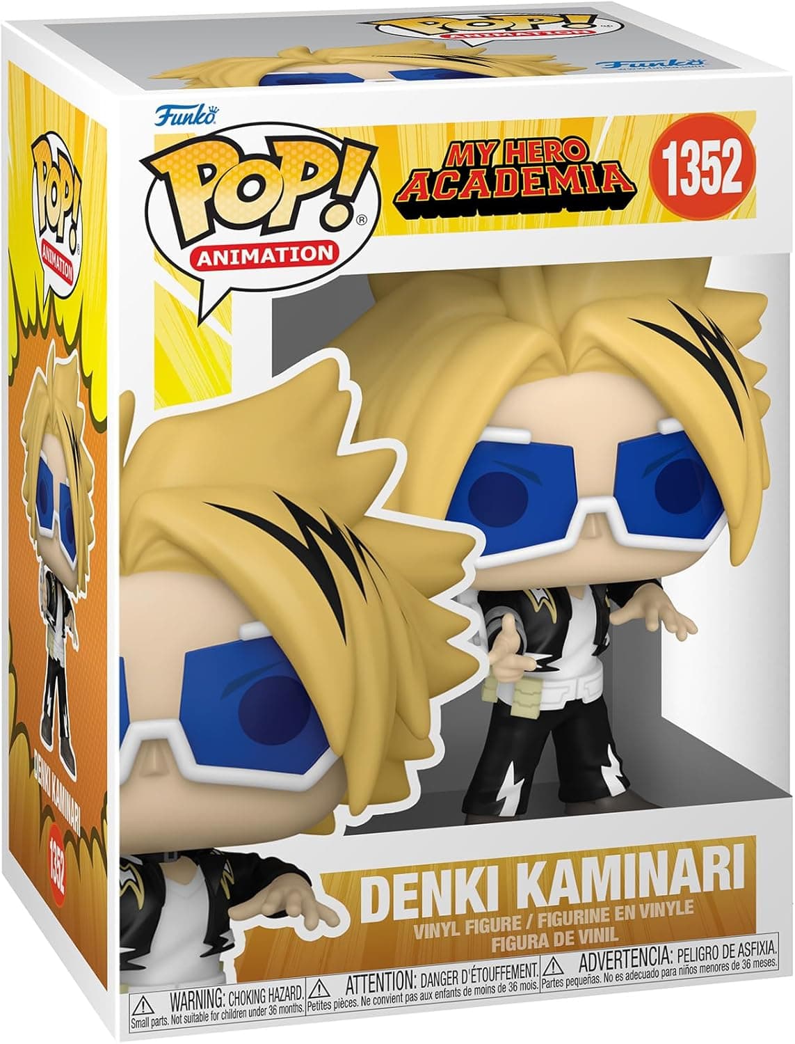 Funko Pop! Animation: MHA - Denki Kaminari - My Hero Academia - Figura de vinil colecionável - ideia de presente - Mercadoria oficial
