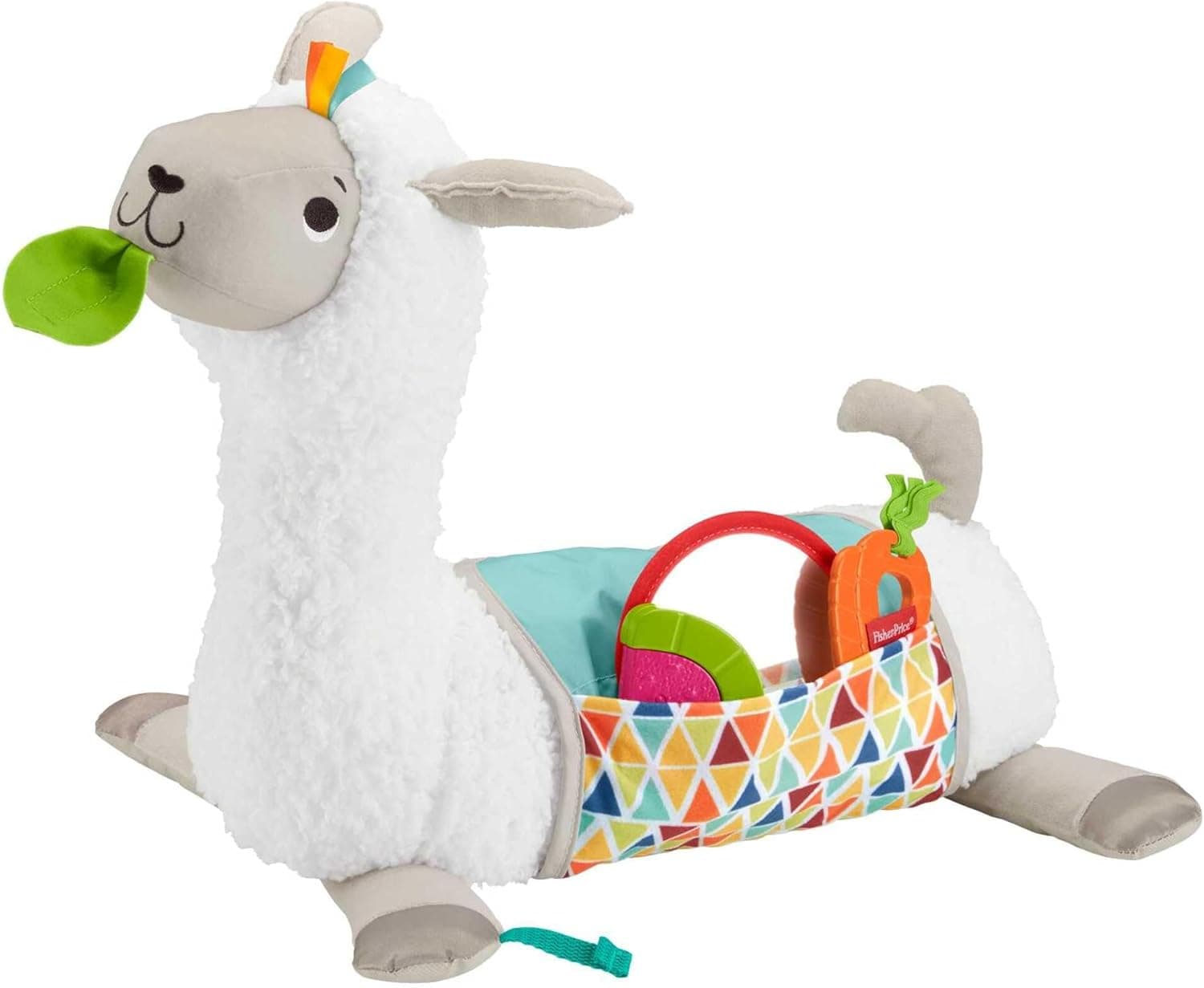 Fisher-Price Chama cresce comigo, almofada de brinquedo sensorial para bebé recém-nascido (Mattel GLK39)