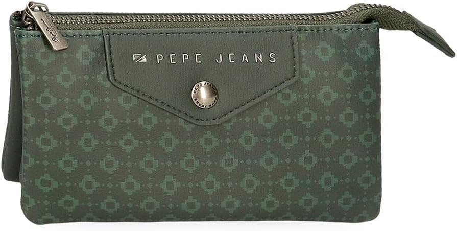 Pepe Jeans Bethany carteiras e carteiras de couro sintético, preto, verde, tamanhos diferentes