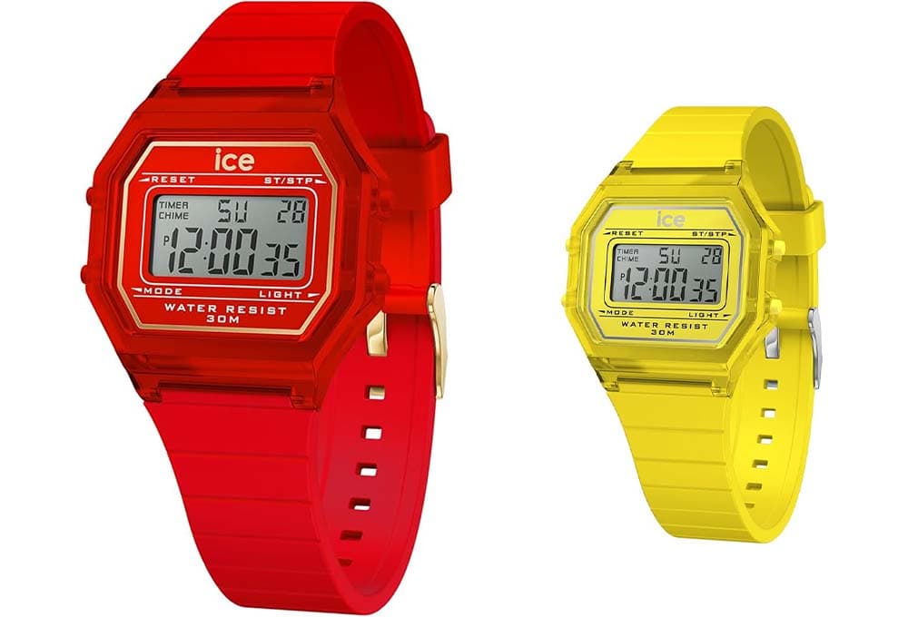 ICE-WATCH - Ice Digit Retro Clear - Relógio com correia de silicone (pequeno)