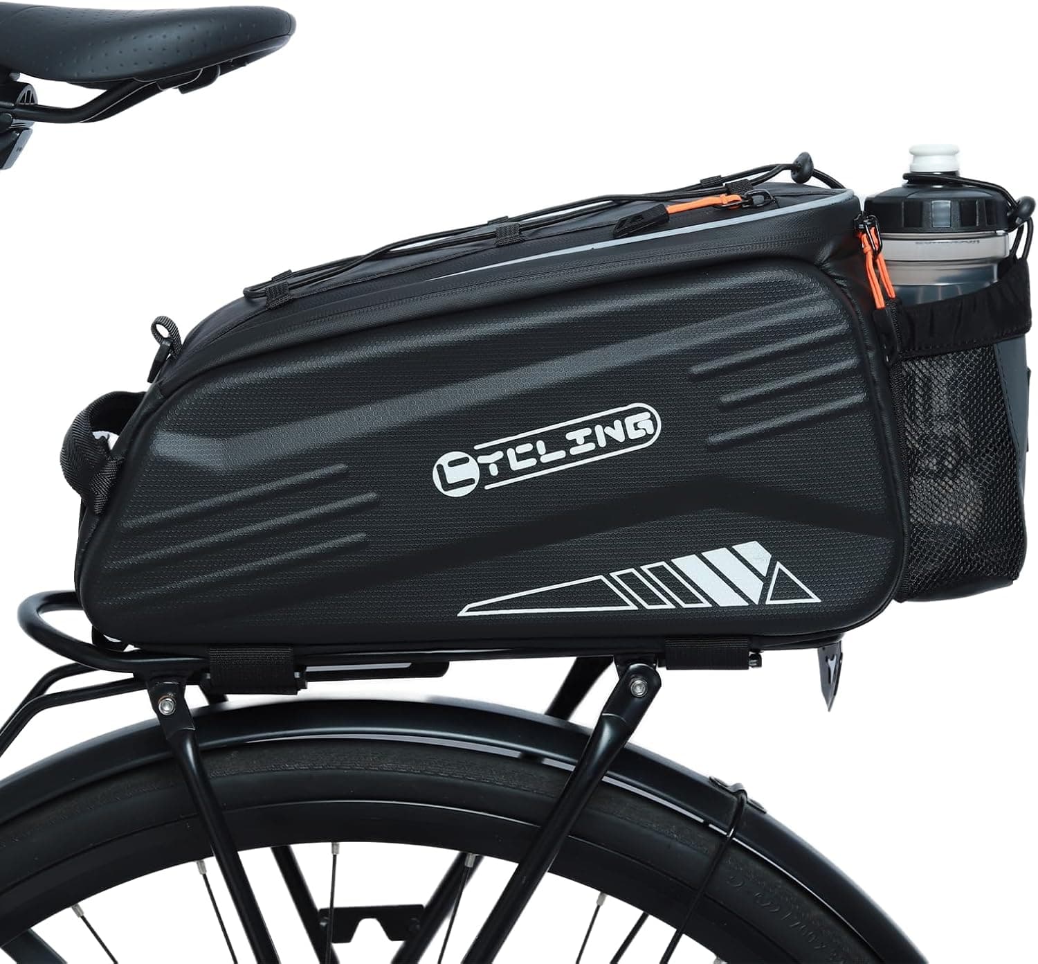 Gkstly Saco para porta-cicletas, impermeável, bolsa para porta-bagagens de bicicleta, bolsa de assento traseiro de bicicleta de montanha de 8 l, bolsa de armazenamento para bicicleta, bolsa de ombro