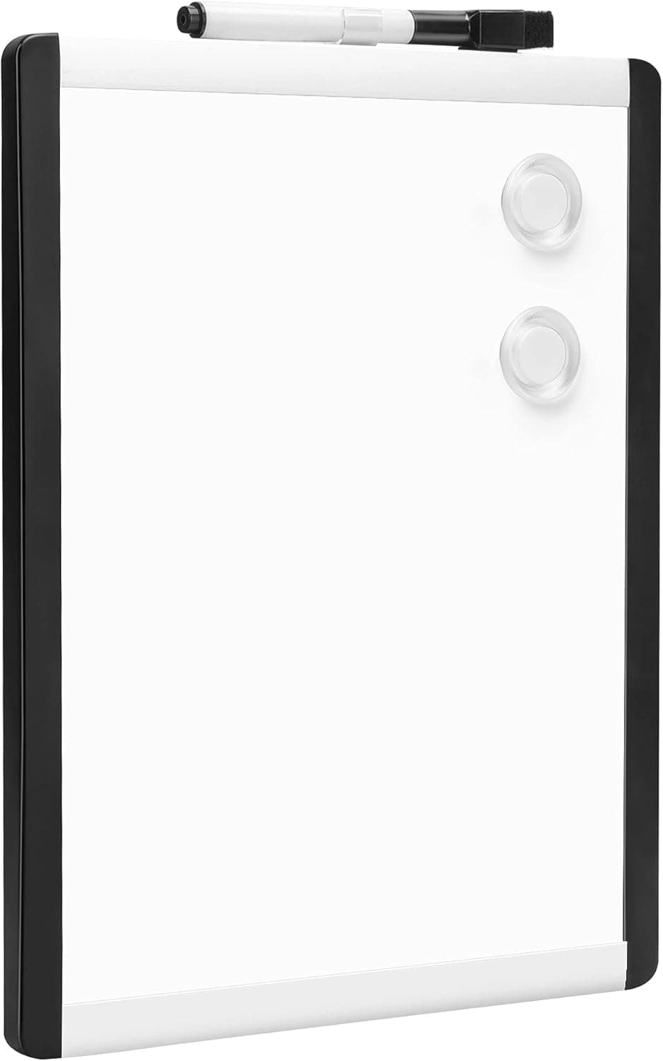 Amazon Basics Ardósia magnética de apagar a seco, moldura de plástico/alumínio, 21,6 cm x 28 cm, branco