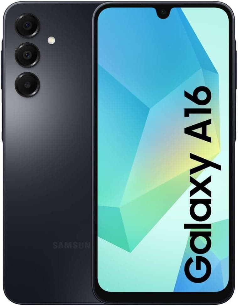 Samsung Galaxy A16 4G LTE | Smartphone Android com ecrã 6,7'' Super AMOLED e 128 GB de armazenamento preto