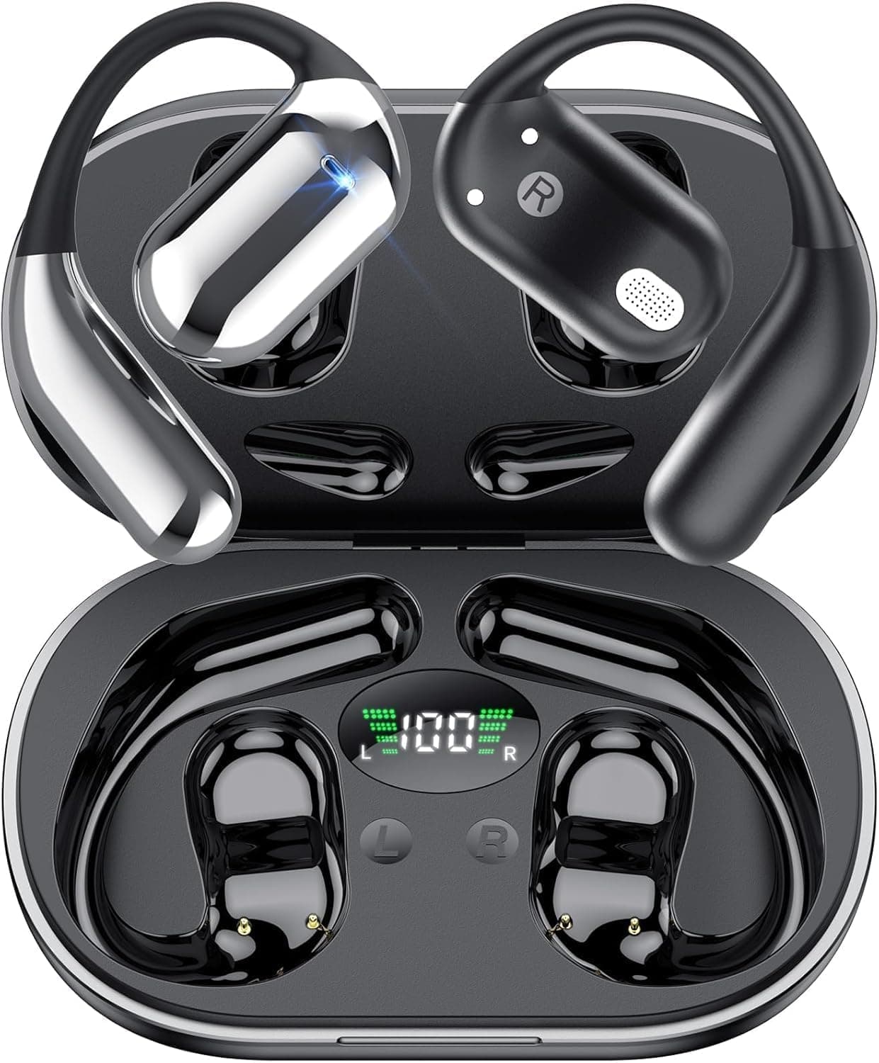 CoolJumper 2025 | Auriculares desportivos de ouvido aberto Bluetooth com 50 horas de autonomia e controlo tátil