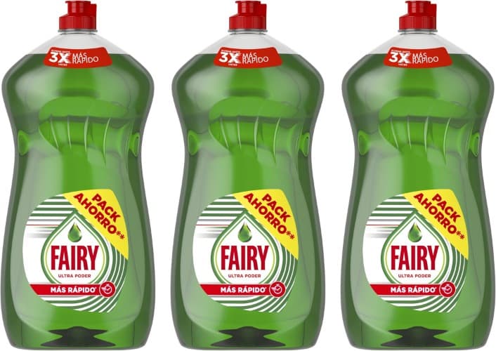 Fairy Ultra original Líquido de lavar louça, 1250 ml x 3
