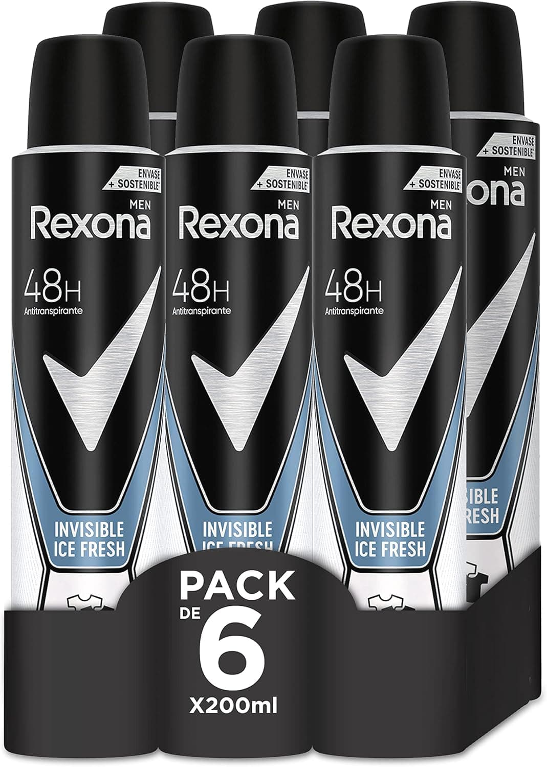 Rexona Invisible Ice 200ml spray antitranspirante | Desodorizante para homem em spray