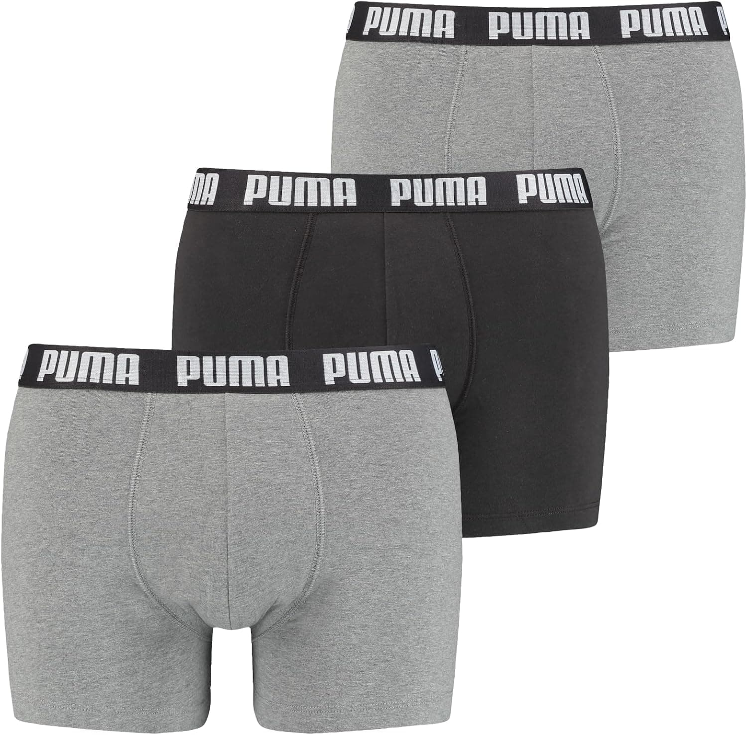 PUMA Everyday Boxers para homem (pacote de 3)