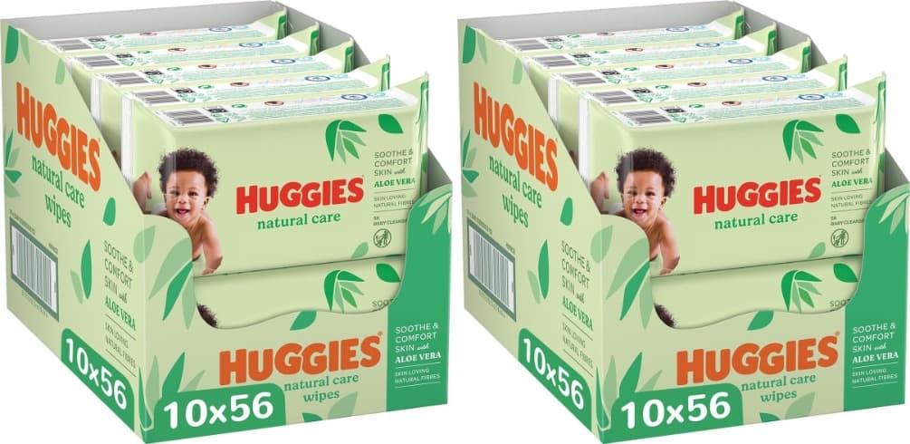 Huggies Natural Care Toalhitas para bebé, 560 toalhitas