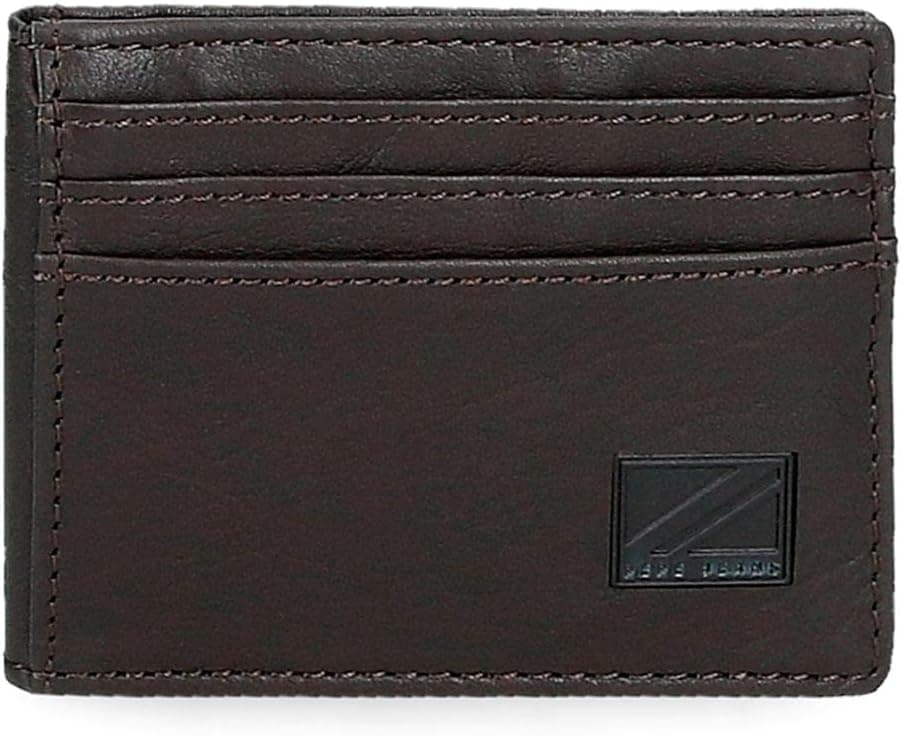 Pepe Jeans Chief, Carteira porta-cartões para homem, castanho