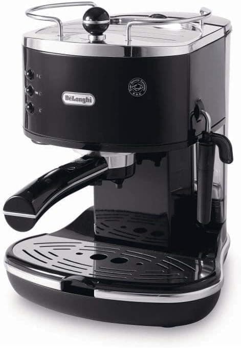 De'Longhi Icon Eco 311.BK Máquina de café expresso manual e cappuccino, café em pó ou vagens E.S.E., 1100 W, preto