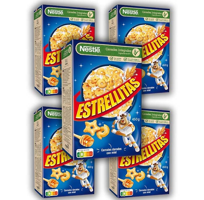 Nestlé Estrelas cereais, 450 g x 5