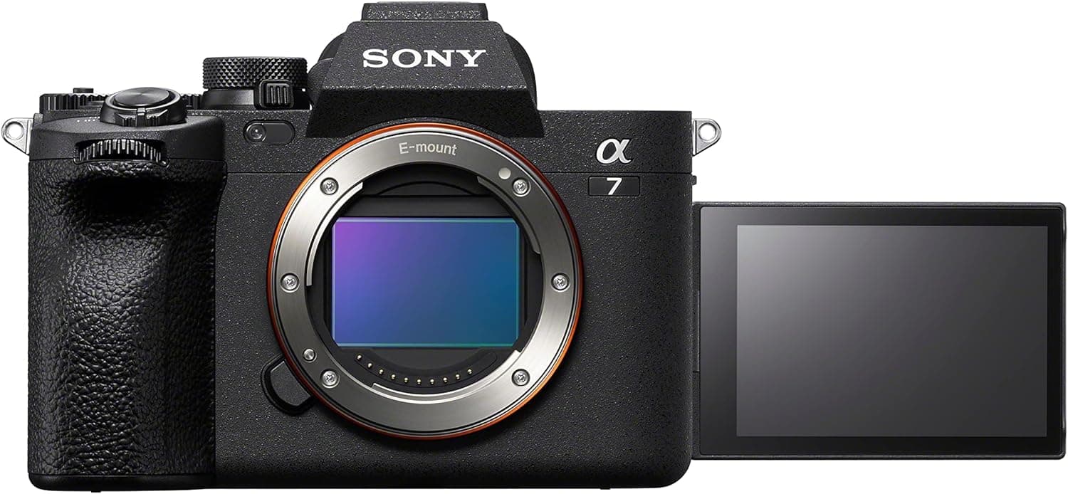 Sony Alpha 7 IV Câmara sem espelho de fotograma completo (33 MP, foco automático em tempo real, 10 fps, 4K60p, ecrã táctil multiângulo, bateria Z de grande capacidade), cor preta