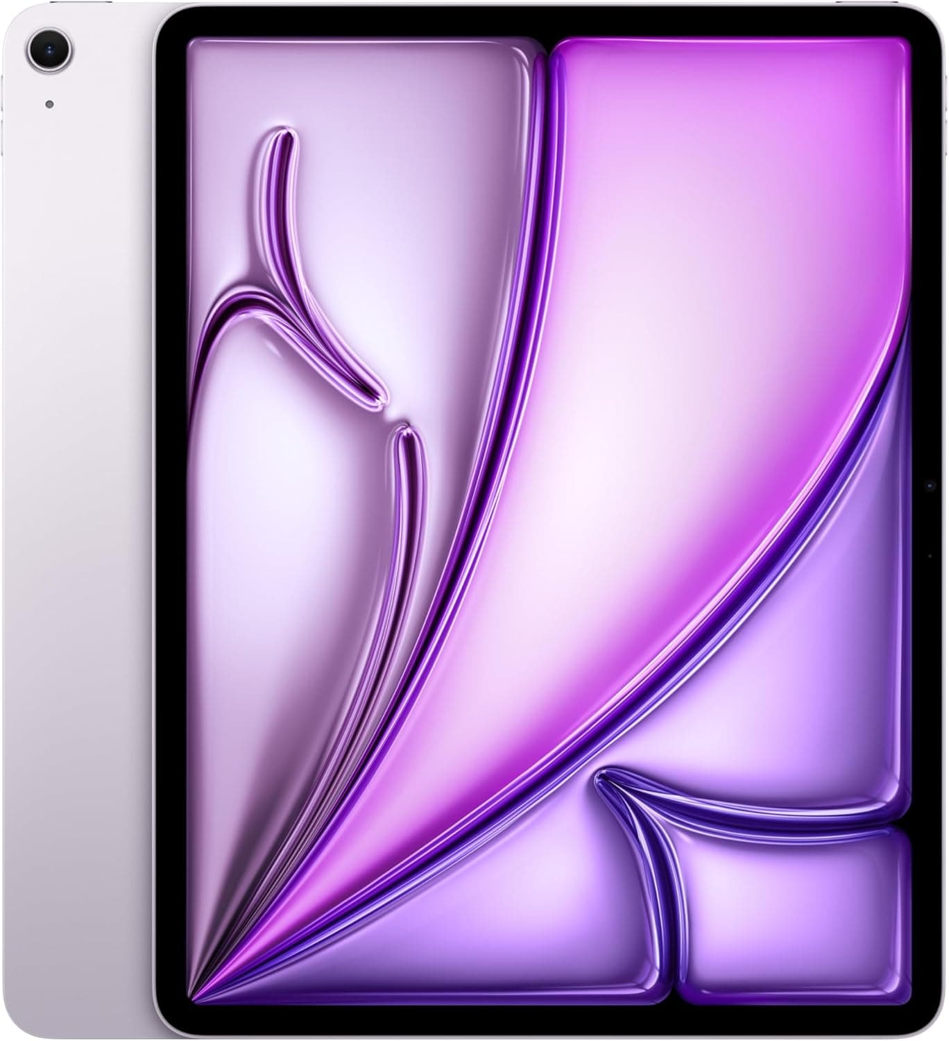 Apple iPad Air de 13 polegadas com chip M3, desenhado para Apple Intelligence, ecrã líquido com ecrã Retina, 512 GB, câmara frontal/traseira de 12 píxes, Wi-Fi 6E, Touch ID, roxo
