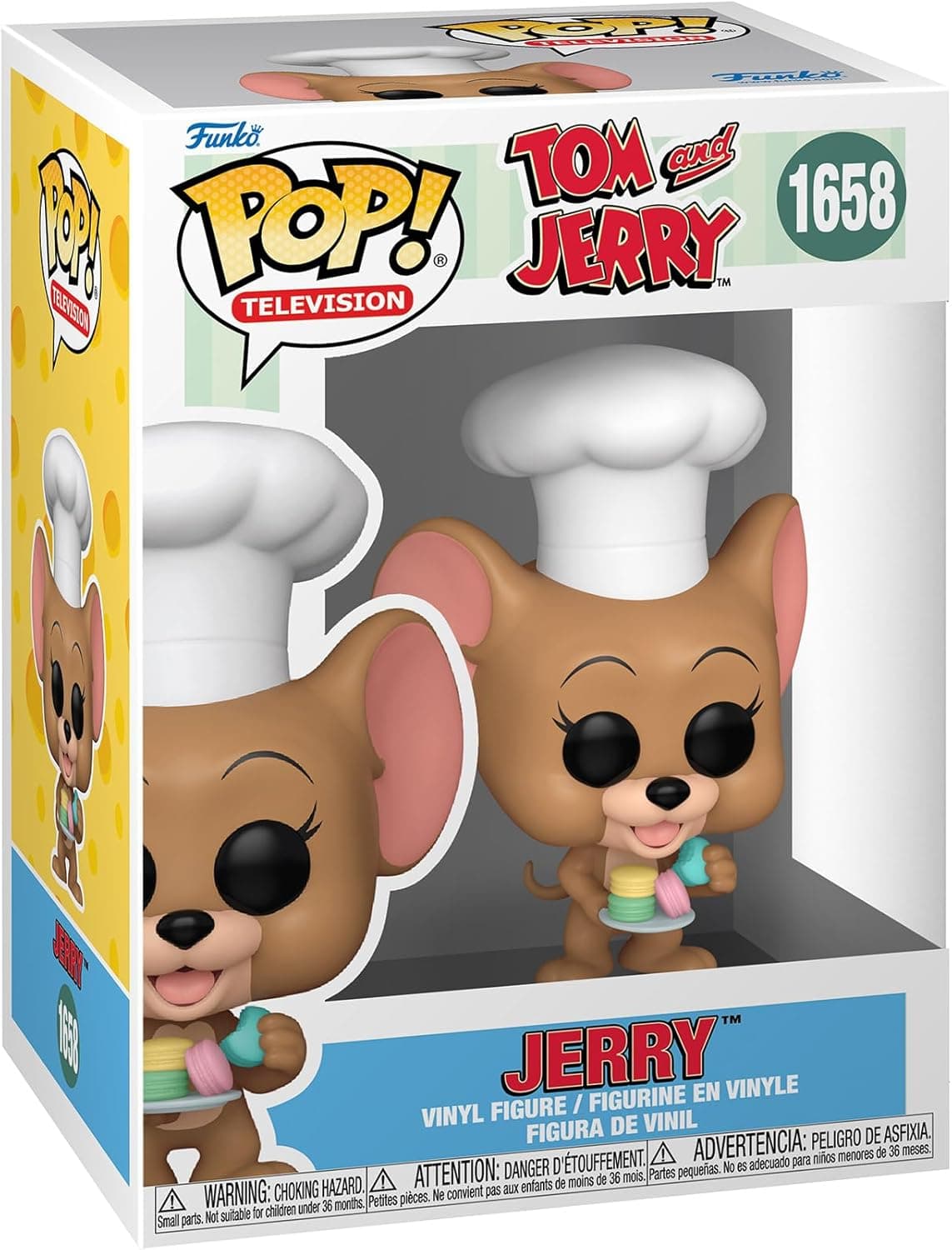 Funko Pop! TV: Tom & Jerry - Jerry - Tom and Jerry - Figura de vinil colecionável - ideia de presente - Mercadoria Oficial - Brinquedos para crianças e adultos - Fãs de TV - boneco para colecionadores