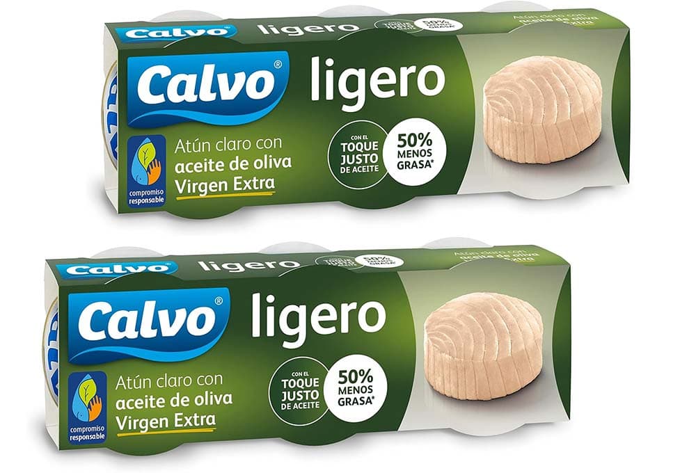 Calvo Atum leve em azeite virgem, 60 g x 6