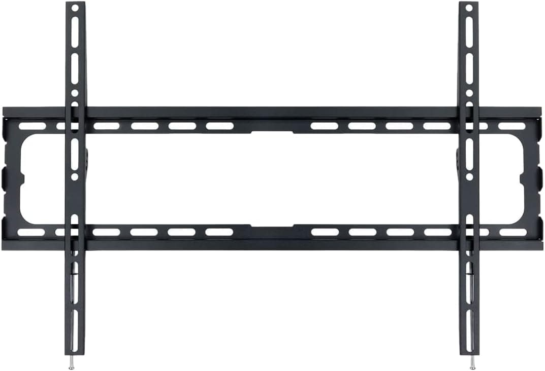 Suporte de parede para ecrãs de 37 a 80 polegadas, preto, ajustável e resistente, ideal para montagem em casas e escritórios.