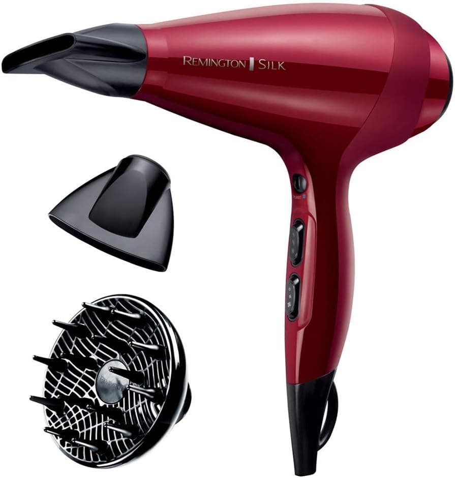 Remington Silk - Secador de cabelo profissional, iónico, difusor e concentrador