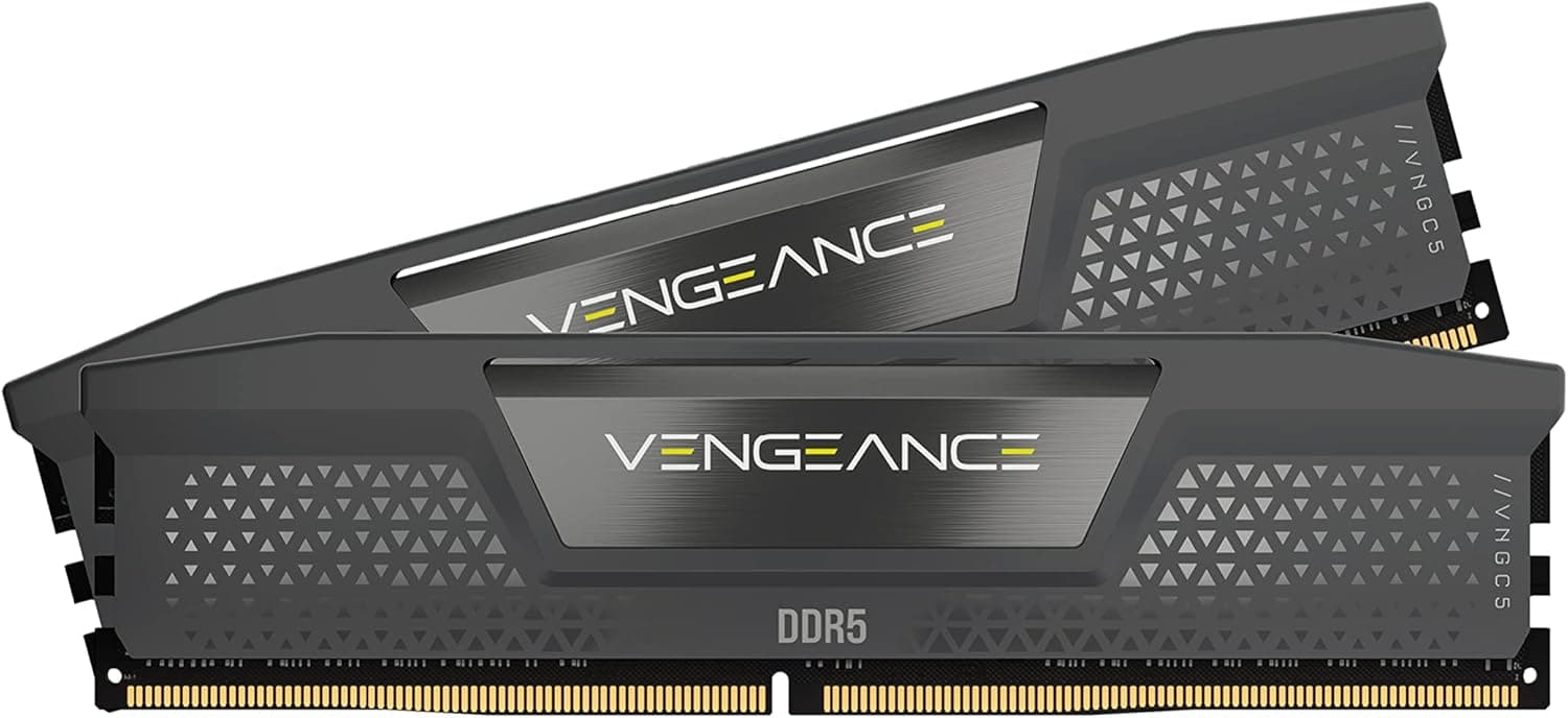 CORSAIR VENGEANCE DDR5 32 GB (2 x 16 GB) DDR5 6000 MHz CL36 AMD EXPO Intel XMP iCUE memória de computador compatível - cinzento (CMK32GX5M2D6000Z36)