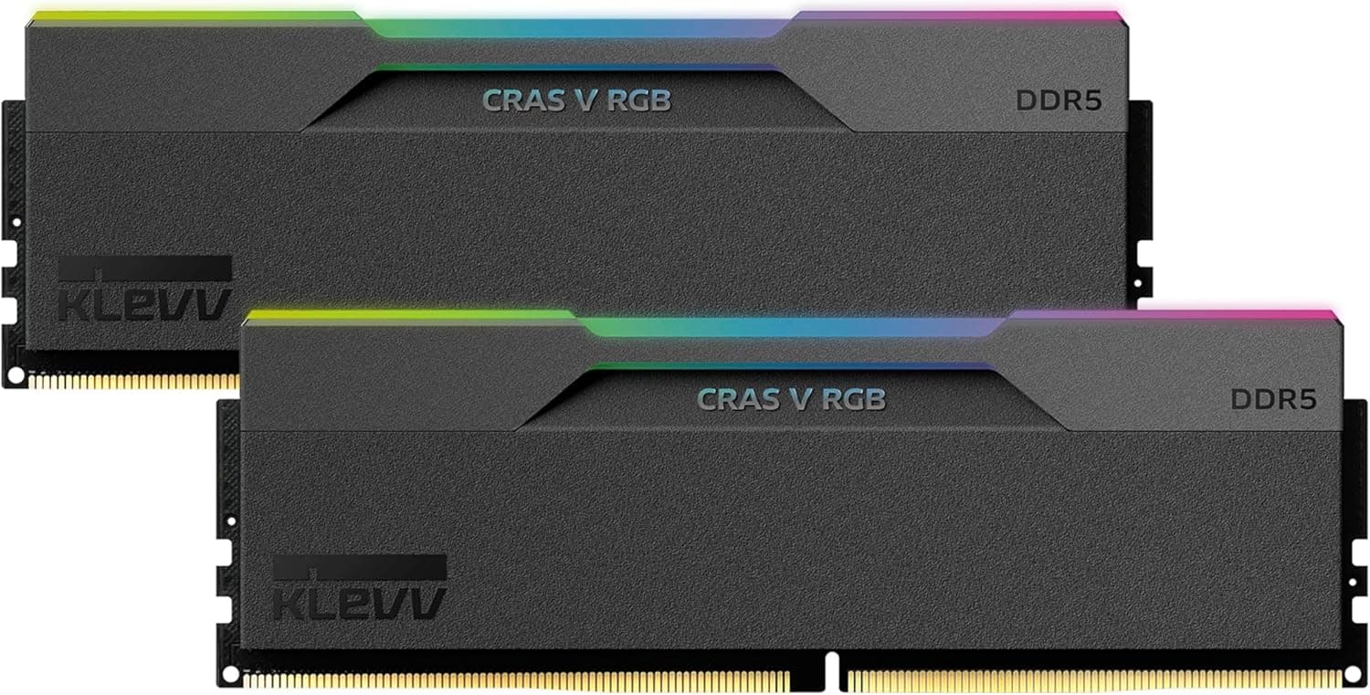 KLEVV CRAS-V RGB 32GB DDR5 6000MT/s | Kit de memória gaming 2x16GB CL28