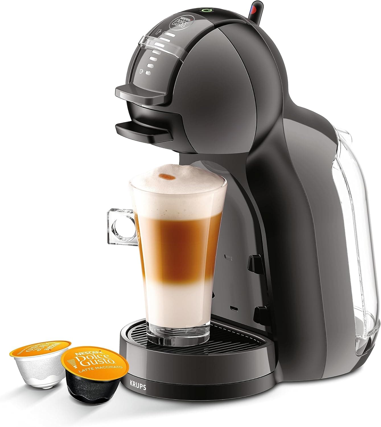 NESCAFÉ DOLCE GUSTO Mini Me by KTYYKL Máquina de café automática de cápsulas de café, preto e antracite