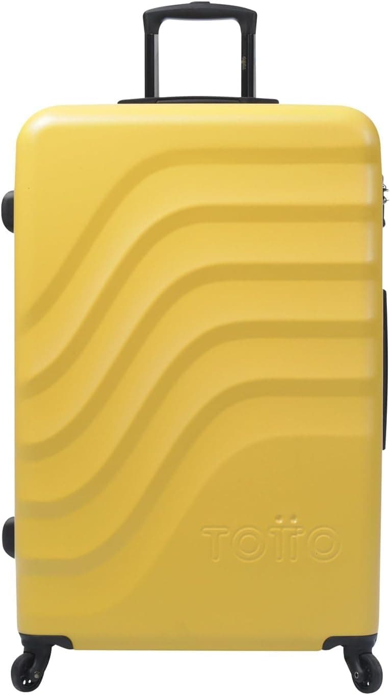 Totto - Mala rígida Bazy - Tamanhos e cores - rodas 360º - Durável e resistente - Cadeado TSA