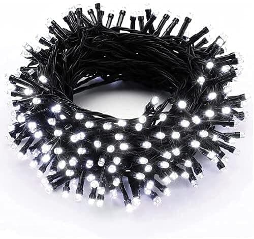 PhilzOps Luzes exteriores, 15 m 100 LED, para árvore de Natal ou decoração, com 8 modos