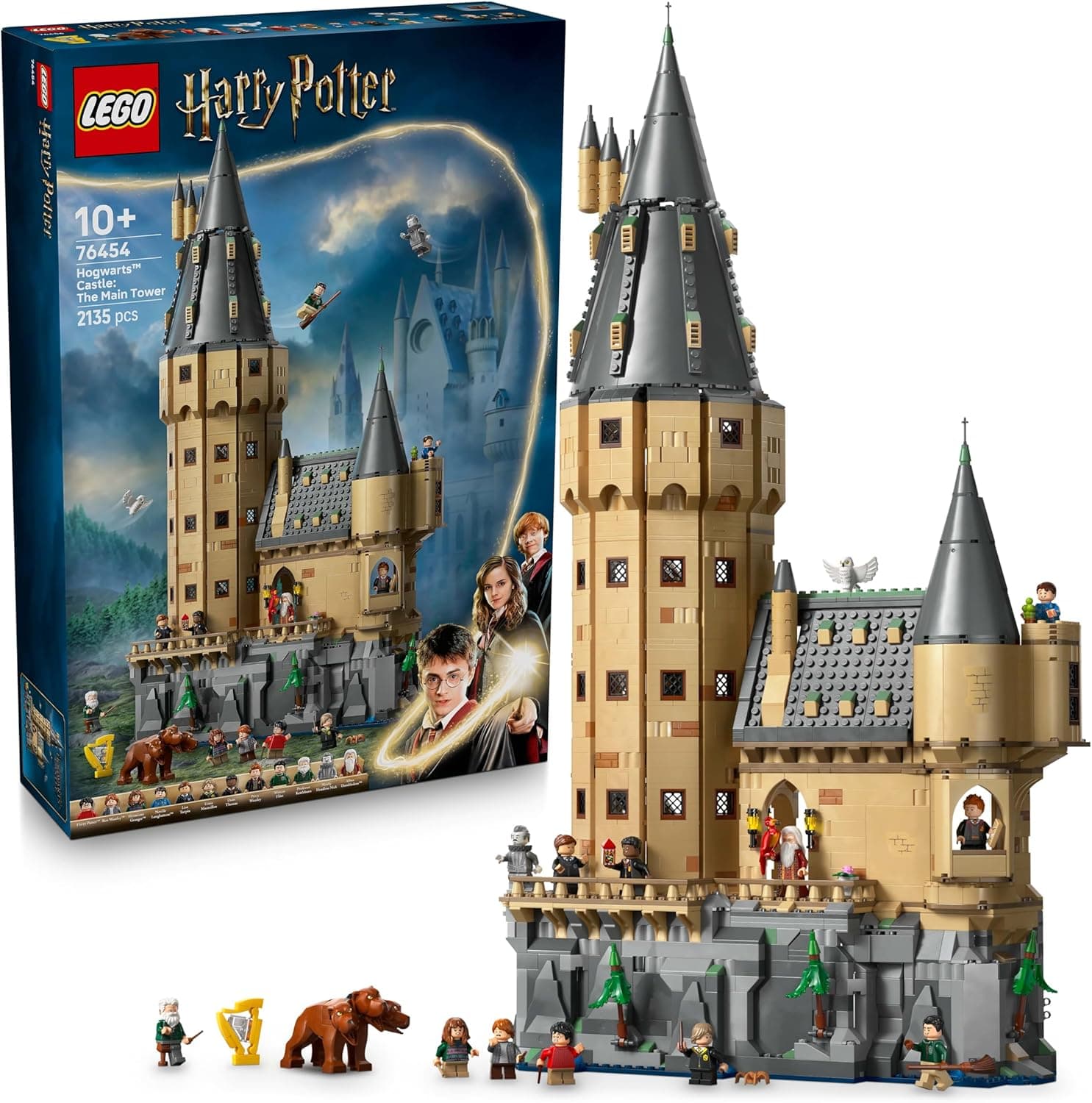 LEGO Harry Potter Hogwarts Castle Torre Central | Brinquedo de construção com 12 minifiguras para crianças a partir dos 10 anos